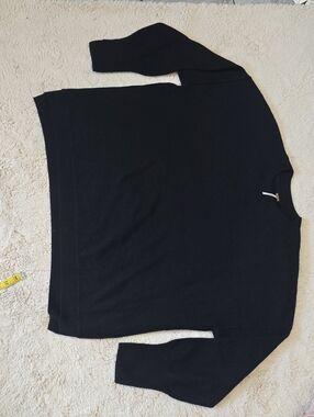 Classic Black Crewneck Women's Sweater